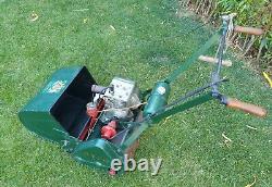 A beautiful vintage Atco 4 stroke self propelled lawnmower. Running