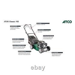 Atco Classic 16S Self Propelled Petrol Lawnmower FREE SHIPPING