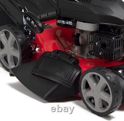 Fox 18/46cm Petrol Turbo Lawn Mower Recoil 4 Blades 139cc Self Propelled