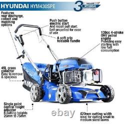 Hyundai 17 / 42cm 139cc 3-in-1 Electric-Start Self-Propelled Petrol HYM430SPE