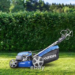 Hyundai ELECTRIC START Self Propelled Petrol Lawnmower 173cc 51cm Lawn Mower