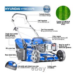 Hyundai HYM430SPR 139cc Petrol Self-Propelled 430mm Lawnmower