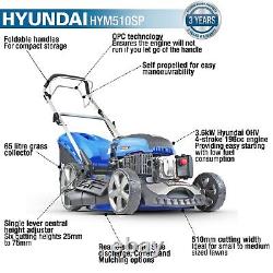 Hyundai HYM510SP Petrol Self Propelled Lawn Mower 51cm/20in