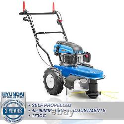 Hyundai Heavy Duty Petrol Self Propelled Wheeled Grass Field Trimmer Strimmer