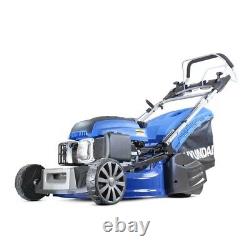Hyundai Self Propelled Rear Roller Petrol Lawnmower 53cm 21 Cut Lawn Mower
