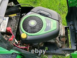 John Deere X120 42 19.5HP Petrol Ride On Lawn Mower Garden Tractor