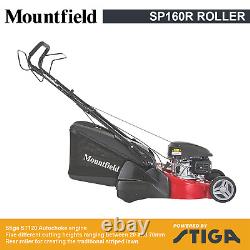 Mountfield SP160R Lawnmower 123cc Self-Propelled Petrol Roller Mower Grass Box
