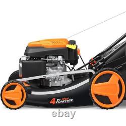 Petrol 196cc E-Start self-propelled lawnmower with zipgo cutting width 501mm