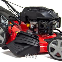 Petrol Lawn Mower Self Propelled Electric Start 4 Blades 21 53cm 200cc