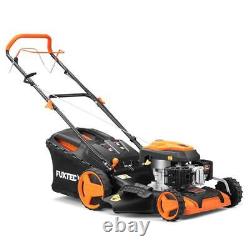 Petrol lawnmower 196cc cutting width 501mm self-propelled mowing, collecting