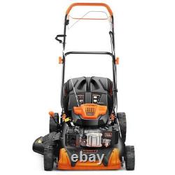Petrol lawnmower 196cc cutting width 501mm self-propelled mowing, collecting
