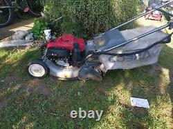 Petrol lawnmower cobra with rear heavy steel roller self propelled