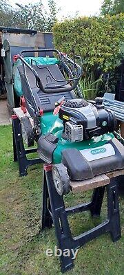 Qualcast 43cm self propelled lawn mower & qualcast bush cutter