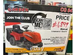 Ride On Mower 84M Club Garden CG84M 352cc Stiga Engine 84cm/33in 200L Grass Box