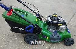 Used PowerBase XSZ46E-SD Self Propelled Petrol Push Rotary Lawnmower 46cm