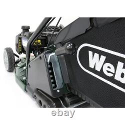 Webb RR17SP Self Propelled ABS Deck Petrol Rotary Lawnmower Green